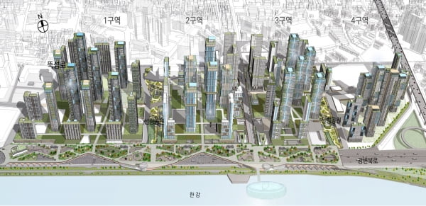 성수전략정비구역 1~4지구 조감도