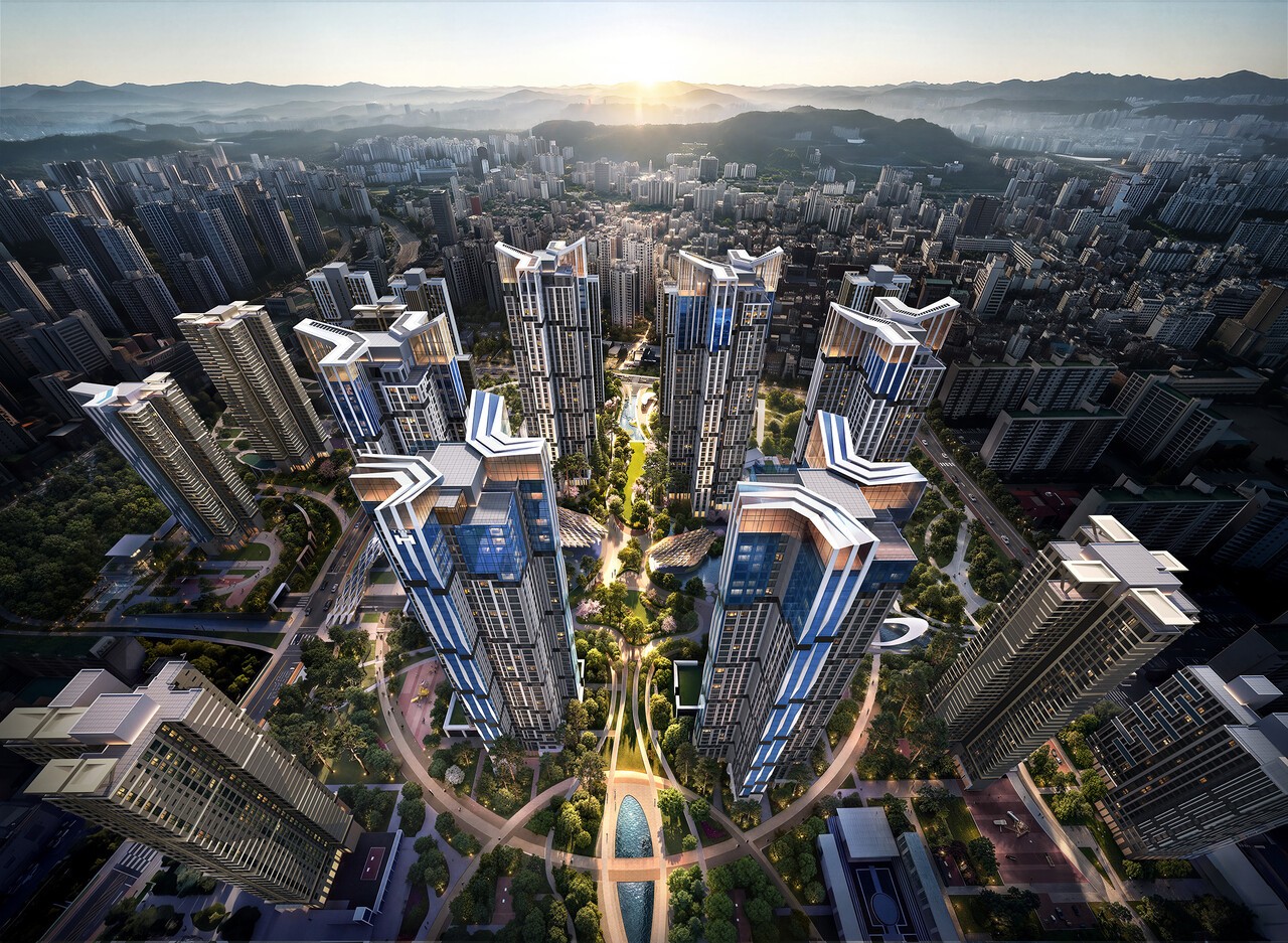 목동10단지 재건축 디에이치 목동 에세르 단지 조감도