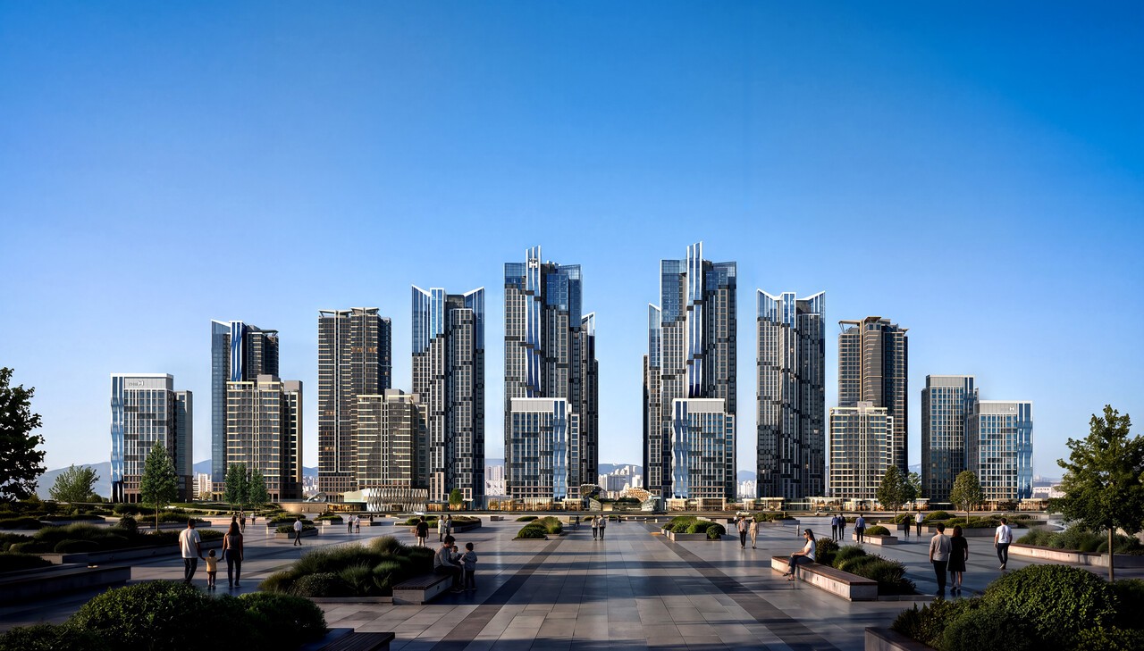현대건설이 제안한 목동10단지 재건축 디에이치 목동 에세르 투시도
